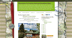 Desktop Screenshot of mountainstoprairiesbedbreakfast.blogspot.com