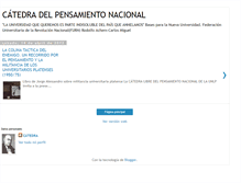 Tablet Screenshot of catedradelpensamientonacional.blogspot.com