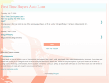Tablet Screenshot of firstautoloans.blogspot.com