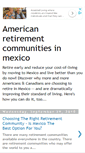 Mobile Screenshot of americanretirementcommunitiesinmexico.blogspot.com