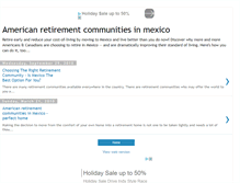Tablet Screenshot of americanretirementcommunitiesinmexico.blogspot.com