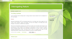 Desktop Screenshot of interrogatingnature.blogspot.com