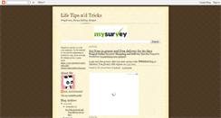 Desktop Screenshot of lifetipsndtricks.blogspot.com