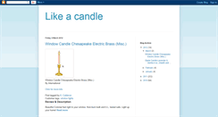 Desktop Screenshot of likecandle.blogspot.com