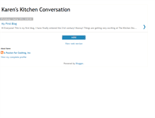 Tablet Screenshot of karenskitchenconversation.blogspot.com