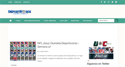 Desktop Screenshot of deportivoros.blogspot.com