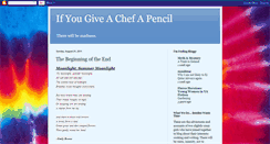 Desktop Screenshot of ifyougiveachefapencil.blogspot.com