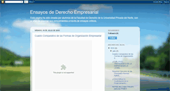 Desktop Screenshot of ensayosdederechoempresarial.blogspot.com