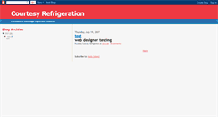 Desktop Screenshot of courtesyrefrigeration.blogspot.com