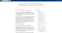 Desktop Screenshot of nationalfoundationforconsumercreditco.blogspot.com