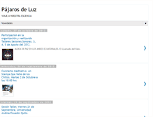Tablet Screenshot of pajarosdeluz.blogspot.com