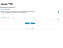 Tablet Screenshot of nguyensytien.blogspot.com