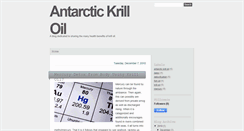 Desktop Screenshot of antarctic-krill-oil.blogspot.com