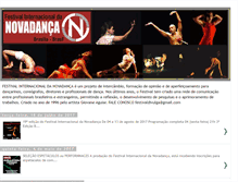 Tablet Screenshot of festivalnovadanca.blogspot.com