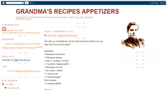 Desktop Screenshot of grandma-recipes-appetizers.blogspot.com