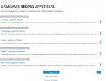 Tablet Screenshot of grandma-recipes-appetizers.blogspot.com