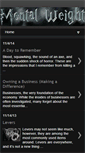 Mobile Screenshot of mentalweight.blogspot.com