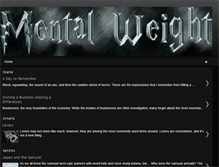 Tablet Screenshot of mentalweight.blogspot.com