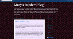 Desktop Screenshot of marysreaders324.blogspot.com