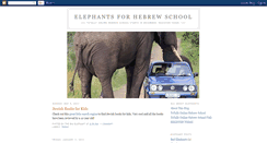 Desktop Screenshot of elephantsforhebrewschool.blogspot.com