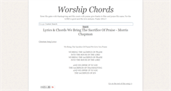 Desktop Screenshot of chords4worship.blogspot.com