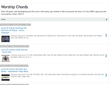 Tablet Screenshot of chords4worship.blogspot.com