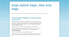 Desktop Screenshot of largeziplockbags.blogspot.com