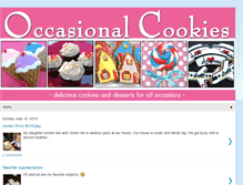 Tablet Screenshot of occasionalcookies.blogspot.com