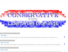 Tablet Screenshot of conservativewithlibertarianleanings.blogspot.com