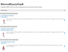 Tablet Screenshot of mumudshop.blogspot.com