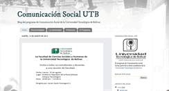 Desktop Screenshot of comunicacion-social-utb.blogspot.com