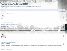 Tablet Screenshot of comunicacion-social-utb.blogspot.com