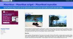 Desktop Screenshot of mauritius-sziget.blogspot.com