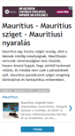 Mobile Screenshot of mauritius-sziget.blogspot.com