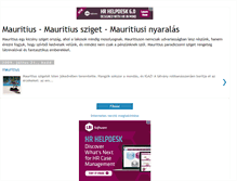 Tablet Screenshot of mauritius-sziget.blogspot.com
