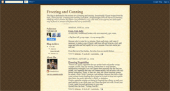 Desktop Screenshot of freezingandcanning.blogspot.com