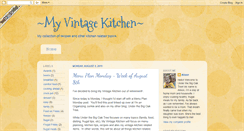 Desktop Screenshot of my-vintage-kitchen.blogspot.com