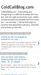 Mobile Screenshot of coldcallblog.blogspot.com