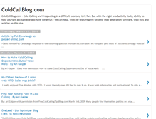 Tablet Screenshot of coldcallblog.blogspot.com