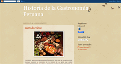 Desktop Screenshot of historiacocinaperuana.blogspot.com