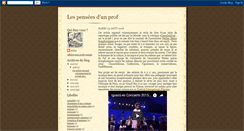 Desktop Screenshot of les-pensees-d-un-prof.blogspot.com