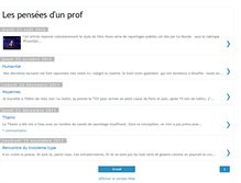 Tablet Screenshot of les-pensees-d-un-prof.blogspot.com