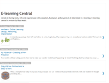 Tablet Screenshot of e-learning-central.blogspot.com