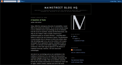 Desktop Screenshot of mainstreet-crossroads.blogspot.com