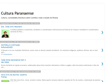 Tablet Screenshot of culturaparanaense.blogspot.com