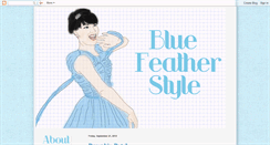 Desktop Screenshot of bluefeatherstyle.blogspot.com