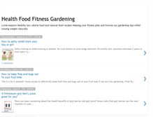 Tablet Screenshot of healthfoodfitnessgardening.blogspot.com