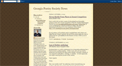 Desktop Screenshot of georgiapoetrysociety.blogspot.com