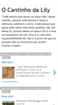 Mobile Screenshot of cantinho-lily.blogspot.com