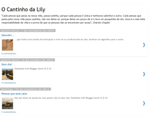 Tablet Screenshot of cantinho-lily.blogspot.com